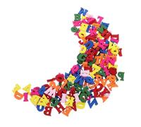 CLISPEED 200pièces Lettres Bois Colorées Pour Bricolage Décorations Alphabet Bois Pour Artisanat Diy Lettres Murales Pour Étiquettes Et Découpage