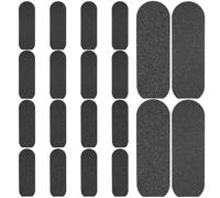 CLISPEED 20pcs Tampons Abrasifs pour Limes à Pieds Autocollants, Grain Grossier et Fin, Facile à Remplacer, pour Éliminer la Peau Morte, Usage Salon et Domicile