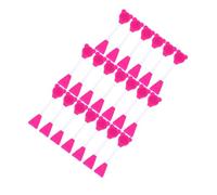 CLISPEED 20pièces Lot De Brosses Double Embout Silicone Pour Masque Visage Brosse Nettoyante Douce Pour Pores Et Soin De Peau Applicateur De Masque Facial