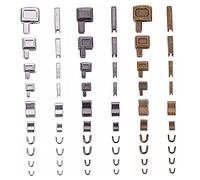 CLISPEED 24 ensembles Kit de Réparation Accessoires Robustes de Retenue Goupille Dinsertion pour Arrêt Tirette Remplace Glissière Cassée Vêtements