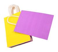 CLISPEED 24 Paquet Présents en Papier Kraft avec Anses, 24pcs, Durabilité, Petit Format 12x15x6 Cm, pour Fête D'anniversaire ou Dîner