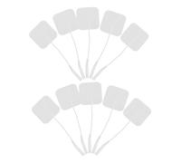 CLISPEED 24 Patchs Électrodes Auto-adhésifs 40 Mm Pvc Réutilisables Stimulation Musculaire Compatible Électrostimulateur Prise 2,0 Mm Physiothérapie Usage