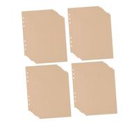 CLISPEED 240 pièces Papier Recharge Six Kraft Rechargeable Pour Carnet Cahier Organiseur École Bureau