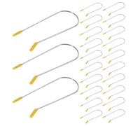 CLISPEED 24pièces Pins à Bigoudis Chauffants Métalliques Acier Inoxydable Petits Clips de Fixation pour Bigoudis Chauffants Kit de Remplacement pour Coiffage Rapide et Sûr