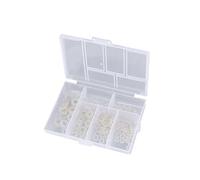 CLISPEED 250 pièces Rondelles Nylon Blanches Kit Rondelle Calage Plat Usure pour Électroménagers Auto avec Boîte de Rangement