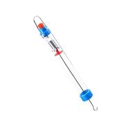 CLISPEED 2500g Balance Mécanique Portable Plastique Transparent Dynamomètre à Ressort Cylindrique N avec Crochet de Suspension