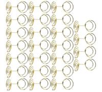 CLISPEED 25pcs Porte-numéros de Table Dorés en Fil d'acier Carbone, Hauteur 50mm, Support Sécurisé pour Mémos et Photos, pour Mariage et Fête