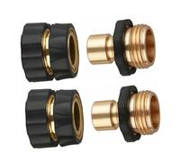 CLISPEED 2paires Raccord De Tuyau Arrosage Lot pour Connecteurs Adaptateurs De Jardin Et Lavage De Voiture sans Fuite