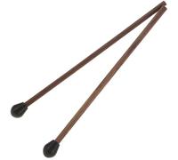 CLISPEED 2pcs Maillets pour Tambour à Langue en Bois et Silicone, Légers et Faciles à Transporter, Accessoires Pratiques pour Instrument de Percussion Noir