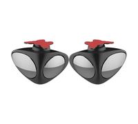 CLISPEED 2pcs Rétroviseurs D'angle Mort pour Voiture en Verre Noir, Installation Facile, Ajustables à 360 Degrés, Conduite en Toute Sécurité