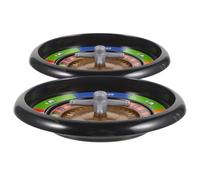 CLISPEED 2pcs Roue de Poker Décorative en Plastique Réutilisable et Portable pour Jeux D'ambiance la Maison Pub