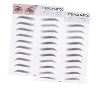 CLISPEED 2pièces Autocollants De Sourcils Réalistes Pochoirs à Sourcils Immitation Pour Hommes Et Femmes Faciles à Appliquer Et Durables Outil Pratique Pour Look Parfait