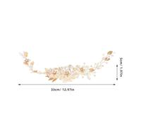 CLISPEED 2pièces Bandeau De Cheveux De Mariée à Fleurs Lot De Coiffes De Mariage Perles Accessoires De Cheveux Floraux Pour Femmes Et