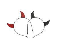 CLISPEED 2pièces Bandeaux à Cornes de Diable Set de Serre-têtes pour Déguisement et Cosplay Accessoires pour Halloween