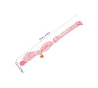 CLISPEED 2pièces Collier Réglable pour Chiot Fille avec Breloque Clochette Décoratif pour Chat Ou Chien Facile à Nettoyer