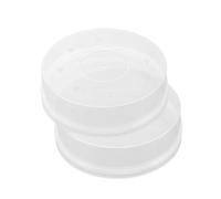 CLISPEED 2pièces Éponge De Maquillage Ronde Transparente Boîte De Rangement Pour Éponge De Voyage Étui De Rangement Pour De Maquillage Accessoires De Beauté