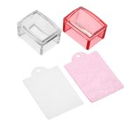 CLISPEED 2pièces French Nail Stamper Set Portable for Home Manicure Diy Nail Art Tool Lightweight for Beginners and Professionals