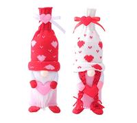 CLISPEED 2pièces Manchons De Bouteille Décoratifs avec Noeud Couvre-Bouteilles pour Bouteilles De Vin Rouge Manchons De Protection pour