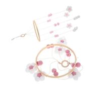 CLISPEED 2pièces Mobiles De Lit Garçon Fille Lot De Motif Floral Pompons Style Suspension Accessoires Décoration Berceau Chambre Garçon Fille