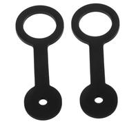 CLISPEED 2pièces Sangle De Loquet pour Porte De Douche RV Silicone Résistant Lot de Accessoires Camping Remorque Installation Facile Et Sécurité Renforcée pour Salle De Bain Mobile