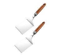 CLISPEED 2pièces Spatules à Steak Acier Inoxydable De Cuisine Pratiques Ustensiles pour Préparer Crêpes Et Steaks Lot de Coloris
