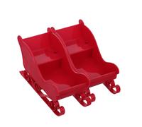 CLISPEED 2pièces Traîneau De Noël Plastique Décoration De Table Accessoire pour Sapin Porte-Bonbons Décoration De Noël Lot