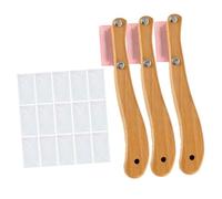 CLISPEED 3 ensembles Acier Inoxydable avec Lames Amovibles Outil de Sculpture et Tranchage pour Gâteau Toast Manche Ergonomique Rose