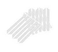 CLISPEED 3 feuilles Coussinets de Rehaussement Cils Silicone Réutilisables Pads de Rehaussement Cils Sécurisés pour Permanente Blancs