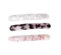 CLISPEED 3 pièces Barrettes Cheveux Acétate Pinces Élégantes et Durables pour Femmes Accessoires Cheveux Mode Non Glissants pour Chignons et Occasions Spéciales Rose Fleur Blanc Lait Crème