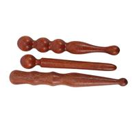 CLISPEED 3 Pièces Bâtons de Massage en Bois Léger pour Soulagement Précis des Points D'acupuncture, Drainage Corporel, Outil Élégant pour Thérapie Complète du Corps et Récupération