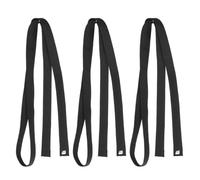 CLISPEED 3 Pièces Ceinture D’entraînement Arts Martiaux Noir | Lin Coton Polyester, Ajustement Rapide, Usage Karaté et Judo, pour Garçon et Filles et Adultes, Noir