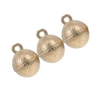 CLISPEED 3 pièces Cloches Miniatures pour Animaux Lot de Cloches Décoratives avec Design et Mélodieux pour Collier de Chien et Projets de Bricolage Feng Shui