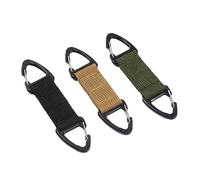 CLISPEED 3 pièces Crochet de Masque Nylon avec Boucle Antidérapante Crochet Double Face pour Suspension Oreille Clip Multifonction pour Masque et Accessoires de à Dos Noir Vert Kaki