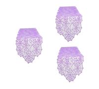 CLISPEED 3 Pièces Halloween Lace Table Runner With Knitted Spider Web Pattern Xin Spooky Decoration For Home And Party Tables