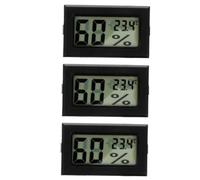 CLISPEED 3 Pièces Hygromètre Thermomètre Numérique Mini pour Intérieur Lecture Précise Température Humidité Compact et Élégant pour Maison et Plantes