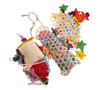 CLISPEED 3 pièces Jouets à Mâcher pour Perroquets et Inséparables de Durable et Suspendus avec Crochet Mobile pour Cage Jouets Dentrai Nement Grignotage pour Oiseaux de Compagnie