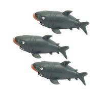 CLISPEED 3 Pièces Jouets Requin Mangeur Hommes Souples Jouets Farceurs Stress pour Garçon Fille Jeux Amusants Fête et Détente