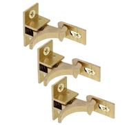 CLISPEED 3 pièces Loquet à Coude Cuivre Verrouillage Sécurisé pour Portes Fenêtres et Armoires Conception Robuste et Cambriolage Intérieur