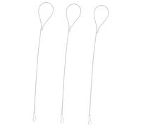 CLISPEED 3 pièces Loquet Câble Portail Acier Inoxydable Flexible et Réglable Corrosion pour Portes et Fermetures