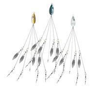 CLISPEED 3 pièces Lot de Hameçons Innovants pour Mer avec Leurres Souples Lumineux Appâts Coulants pour Brochet et Bar Outils Pratiques et Légers