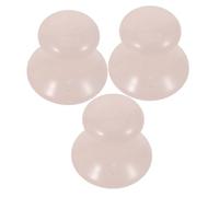 CLISPEED 3 Pièces Outil de Massage Gua Sha Visage Cristal Forme Champignon Planche Gua Sha pour Massage Facial et Cou Pierre de Jade Naturelle pour Détente et Éclat