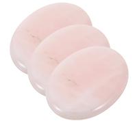 CLISPEED 3 pièces Palette de Support pour Extensions de Cils Jade Surface Polie et Robuste Accessoire Pratique pour Greffe de Faux Cils Rose