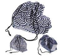 CLISPEED 3 pièces Pochette à Lunch Bento Portable Style Japonais Résistante à l’Usure avec Cordon pour Pique- et Boîte à Tartines