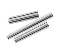 CLISPEED 3 pièces Set de Règles Aluminium Poignée Outil de Mesure Polyvalent pour Dessin et Mathématiques Léger et Précis pour Étudiants et Artistes