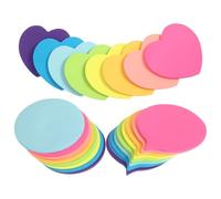 CLISPEED 30 Feuilles Bloc-notes Adhésifs Mini Colorés pour Garçon Fille Autocollants Scolaires Vifs par Bloc Papeterie Portable pour Maison Bureau et Classe