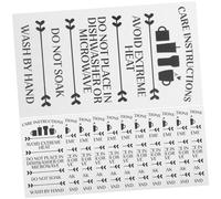 CLISPEED 30 Pièces Cartes de Soin pour Gobelets Verre Cartes Instructions Pratiques et Compactes pour Nettoyage et Entretien Format Portable pour Service Client