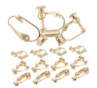 CLISPEED 30 pièces Convertisseur de Boucles Oreilles Clips U Réglable Adaptateur Clip Boucles Oreille Femme sans Perçage Accessoires Bijoux DIY Couleur
