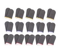 CLISPEED 30 pièces Lot de Manchons Doigt Fibre Argent Respirants Protection Tactile pour Écran Léger et Résistant pour Jeux Mobiles et Usage Quotidien Couleur Aléatoire Couleur Aléatoire