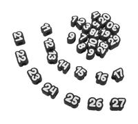CLISPEED 30 Pièces Marqueurs de Suivi au Crayon Numéro 1-30 Noirs | Étiquettes en Pla Solide, Faciles à Insérer, Identification Claire, Usage en Classe pour Enseignants et Élèves