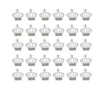 CLISPEED 30 pièces Stickers à Ongles Décoratifs Forme de Couronne avec Accessoires Manucure Élégants pour Fêtes et Noël